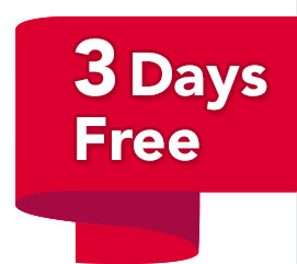 3 Days Free!