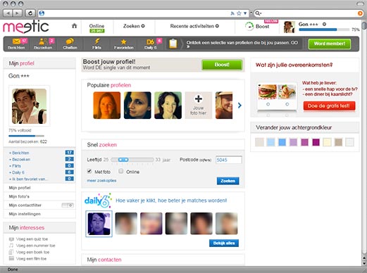 Jouw profiel op Meetic